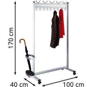 Produktbild für Garderobenständer Kerkmann Multiline 6751, silber