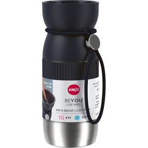 Produktbild für Thermobecher Emsa beYou Cup Mug N2191300, schwarz