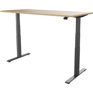 Produktbild für Schreibtisch fm-Büromöbel fouraction, eiche / anthrazit