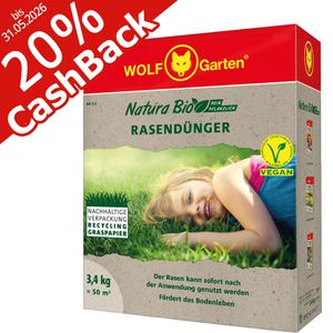 Dünger Wolf-Garten NR 3,4 Natura Bio Rasendünger