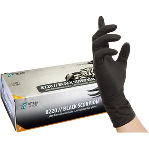 Einmalhandschuhe NITRAS-MEDICAL Black Scorpion, 100 Stück