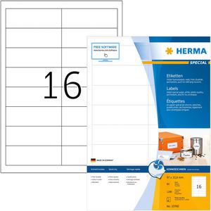 Inkjet-Etiketten Herma 10780, Special, weiß
