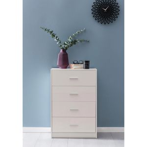 Produktbild für Kommode Wohnling WL5.864, weiß hochglanz