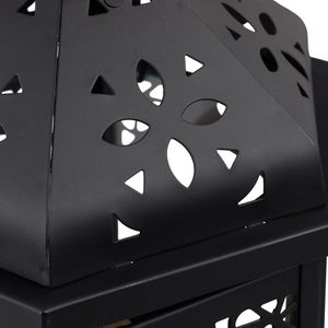 Produktbild für Laterne Relaxdays 10025488, schwarz, outdoor