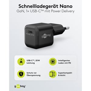 Produktbild für USB-Ladegerät Goobay Nano 79150, 20 Watt