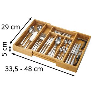 Produktbild für Besteckkasten Westmark 14492270, braun, aus Bambus