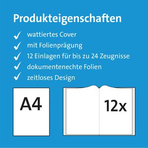 Produktbild für Zeugnismappe Roth Duo 89249, A4