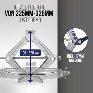 Produktbild für Scherenwagenheber Alca 436500, mit Ratsche