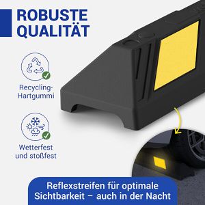 Produktbild für Radstopper Wolk zum Schrauben oder Kleben