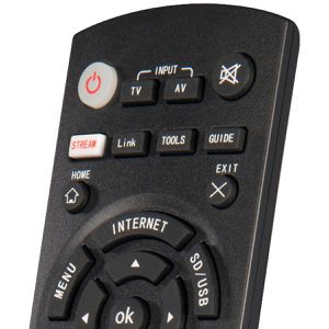 Produktbild für Ersatzfernbedienung Hama Panasonic TV, 221064, beleuchtet
