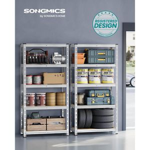 Produktbild für Schwerlastregal Songmics 5 Holzböden