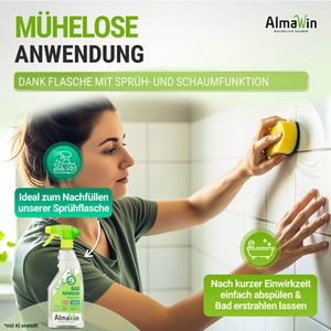Produktbild für Badreiniger AlmaWin frischer Pfefferminzduft