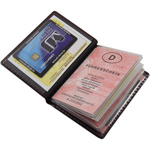 Ausweisetui MJ-Design-Germany 2044, schwarz / rot, Kunstleder