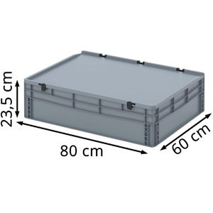 Produktbild für Eurobox AUER ED 86/22 HG, grau, 87 Liter