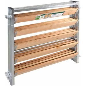 Produktbild für Komposter bellissa 99150 L, natur/ silber, aus Holz und Stahl