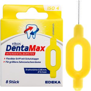 Interdentalbürsten elkos DentaMax Gelb, ISO-Größe 4