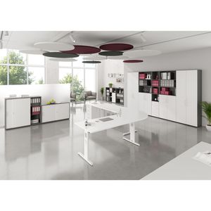 Produktbild für Akustikplatte Hammerbacher Deckensegel VADSRB1 für Decke, Set