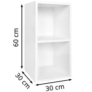 Produktbild für Bücherregal Wohnling WL5.175, weiß
