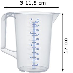 Produktbild für Messbecher Contacto 3078/100, aus Kunststoff