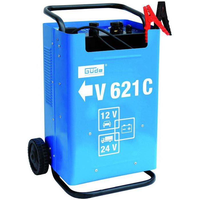 Güde Autobatterie-Ladegerät Batterielader V 621 C, 12 V / 24 V, 50 bis 70  A, mit Starthilfe – Böttcher AG
