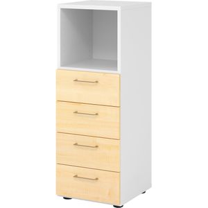 Produktbild für Kombischrank Hammerbacher Serie 9 Advanced, ahorn / weiß