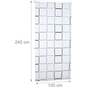 Produktbild für Duschrollo Relaxdays Square, (B/H) 100 x 240 cm