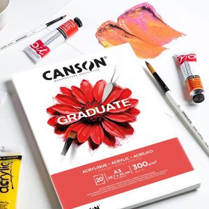 Produktbild für Acrylmalblock Canson Graduate, A3