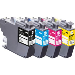 Produktbild für Tinte KMP B101V für Brother LC-3213VAL Value Pack
