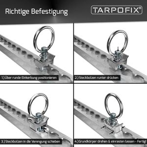 Produktbild für Zurrösen Tarpofix ZM02-10X für Airlineschiene
