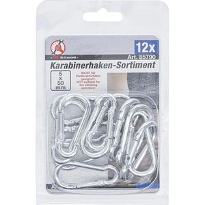 Produktbild für Karabinerhaken BGS-technic 85790, Stahl