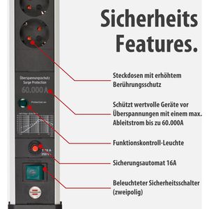 Produktbild für Steckdosenleiste Brennenstuhl Premium Protect, 3m