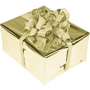 Produktbild für Geschenkband Präsent Poly Glitter, gold
