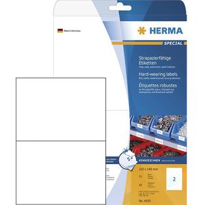Folienetiketten Herma 4693, weiß matt