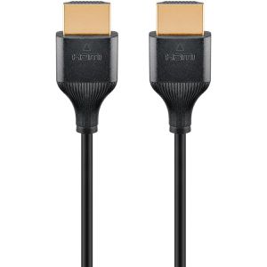 Produktbild für HDMI-Kabel Goobay Slim 75295 HDMI 2.0, vergoldete Stecker