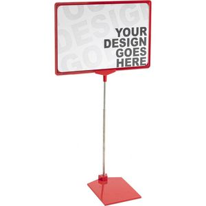 Produktbild für Infoständer Franken PSM A3 01 aus Aluminium, rot, A3
