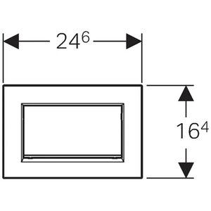 Produktbild für Betätigungsplatte Geberit Sigma10, aus Kunststoff, für WC