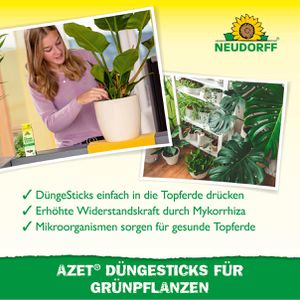 Produktbild für Dünger Neudorff Azet DüngeSticks für Grünpflanzen