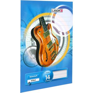 Notenheft Landre 100050437, Lineatur 14, A4