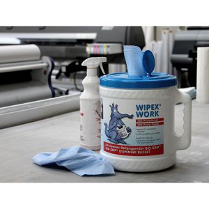 Produktbild für Putztuchrolle Wipex Work, 55207, aus Zellstoffvlies, blau