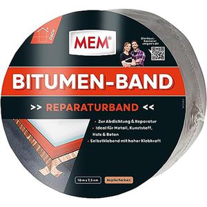 MEM Bitumenband kupfer, selbstklebend, wasserdicht, 7,5cm x 10m