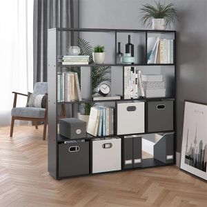 Produktbild für Bücherregal Vicco Pilar, schwarz