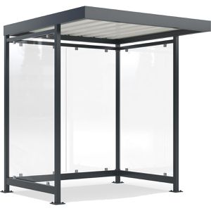 Produktbild für Personenunterstand WSM Köln K2 a/a, anthrazit, aus Metall
