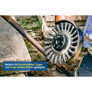 Produktbild für Drahtbürste S&amp;R 135.552.125, Scheibenbürste, 2 Stück