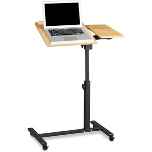 Produktbild für Stehpult Relaxdays Laptoptisch, aus Holz / Metall