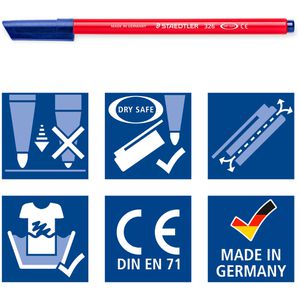 Produktbild für Filzstifte Staedtler Noris 326, C100