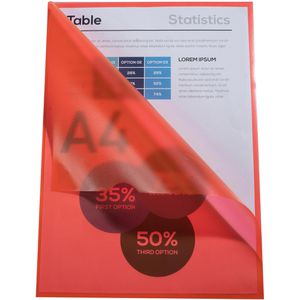 Produktbild für Sichthüllen Exacompta 56115E, rot, A4