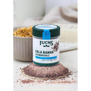 Produktbild für Salz Fuchs Kala Namak Schwarzsalz Gourmet Qualität, im Streuer