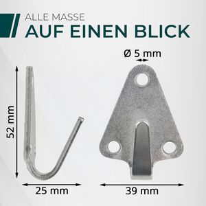 Produktbild für Planenhaken CargoVA 9329, Hakenplatte