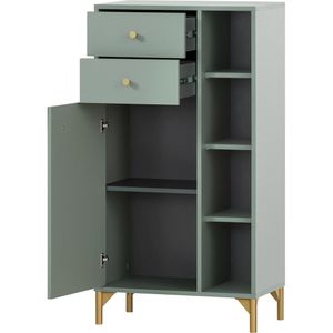 Produktbild für Badschrank Schildmeyer Ando 154263, mit 4 Füßen, pistazie