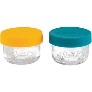 Produktbild für Vorratsglas Kilner 0025.024 Snackgläser, mit Silikondeckel
